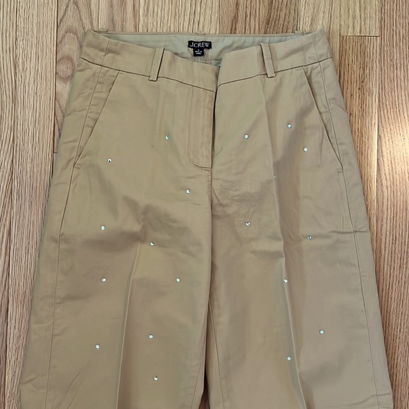 Full length Sydney wide leg chino pant with rhinestones - Picture 8 of 14